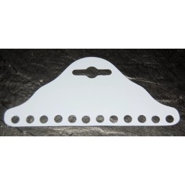 IntegrityBeforeRiches Lot of 50 White Plastic Necklace Bracelet Hanging Card Each Card Holds 12pcs