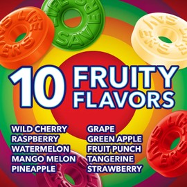 LIFE SAVERS Fruity Variety Hard Candy, 14.5-Ounce Sharing Size Bag (Pack of 6)