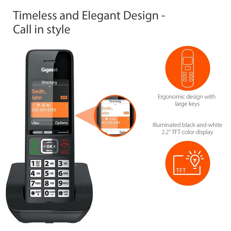 Gigaset Comfort 552 Duo - 2 Cordless Phones - Made