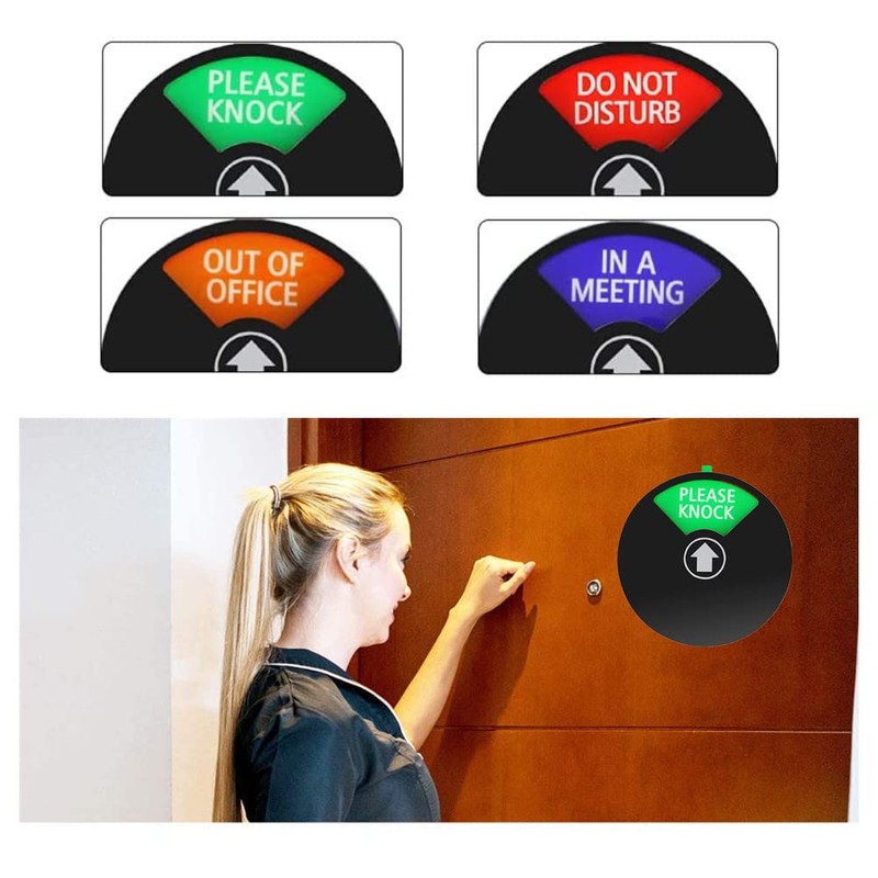 Pack of 2 Privacy Sign, In A Meeting Sign, Office