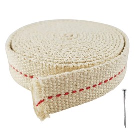 CZ Store Lamp Wick – 2 m Long | 20 mm Wide Cotton Roll for Petroleum Lamp, Oil Lamp, Garden Torch, Lantern - Burns Slowly & Cleanly with Warm Reddish Glow