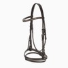 HORZE Weston Padded Leather Snaffle Bridle with Flash Noseband and