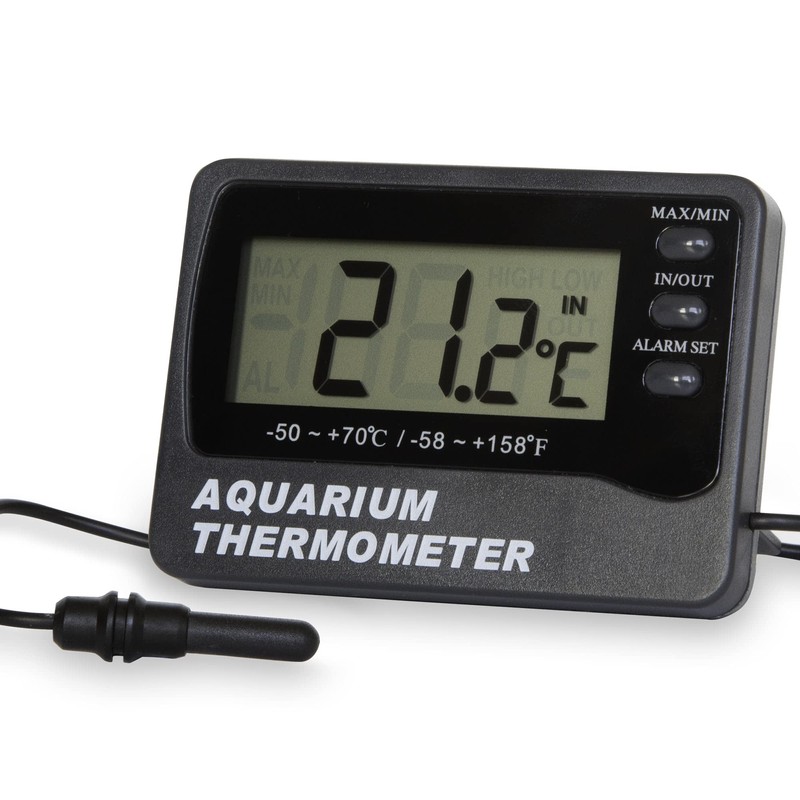 ETI Aquarium Thermometer LCD Digital Thermometer with Suction Cup Fish