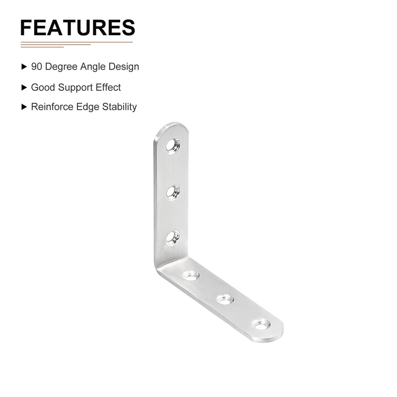 DTGN 80 x 80 x 20mm L Bracket Corner Brace