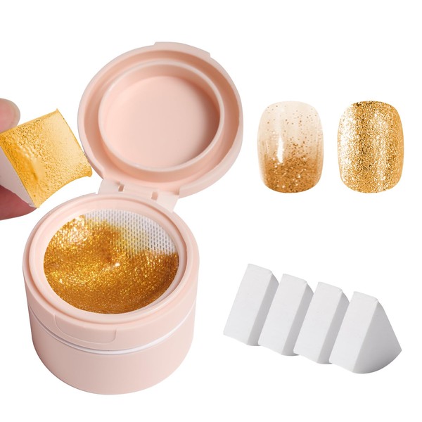Cushion Gradient Painting Gel, Golden Ombre Nails Patting Gel Polish