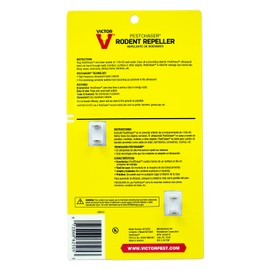 Victor M752PS 2 Units Pestchaser Rodent Repellent w/Nightlight & Extra Outlet,White