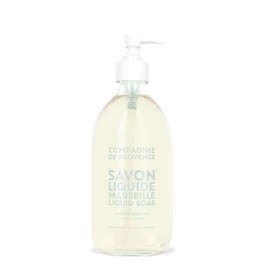 Compagnie de Provence Savon de Marseille Extra Pure Liquid Soap - Sweet Jasmine, Moisturizing Hand and Body Wash, 16.7 Fl Oz Glass Pump Bottle