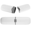 VOCOSTE Toothbrush Case, Traveling Toothbrush Holders Case, Plastic, White, 7.87"x2.17"