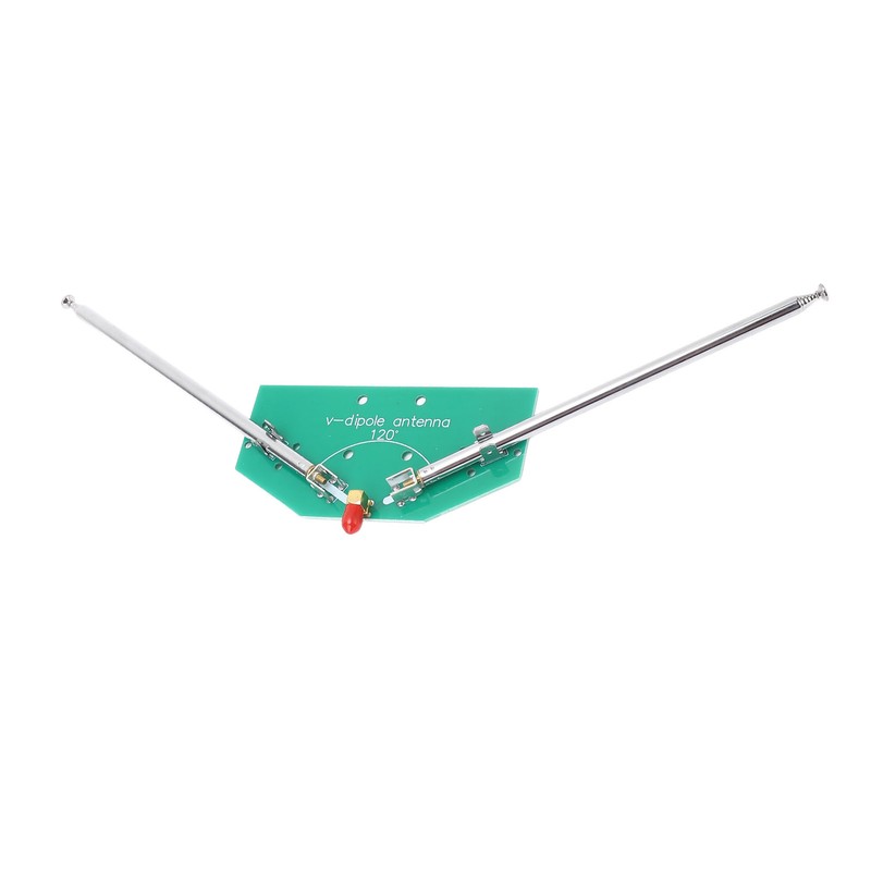 V Dipole Antenna SMA Female Interface Telescopic Antenna 78M‑415MHz FM
