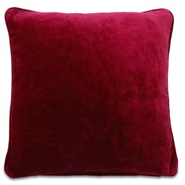 BeyondLiving Solid Velvet Square Cushion Cover Pillow Case Pillows Home Decor 15" x 15" Inches