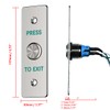 YUHANUS Push to Exit Button for Door Access Control Waterproof