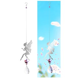 TOLOVIC Suncatcher Crystal Prism Ball Rainbow Suncatcher Crystals Hanging Decoration Window Pendant Crystals for Hanging for Home Garden (Elves)