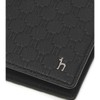 Hazzys (대구신세계)블랙 로고패턴 소가죽 반지갑 HJWA5E831BK Daegu Shinsegae Black Logo