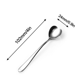 Juego de Cucharas de Postre, Juego de Cucharas de café en Forma de Corazón de 4 Piezas Juego de Cucharas de té de Acero Inoxidable para Ensalada de Frutas y Azúcar para el Hogar
