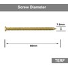 TERF Concrete Screws 7.5 X 80mm Torx Drive Flat Countersunk