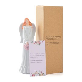 Vobewuza Angel Figurines - Hand Painted Healing Angel Figure Guardian Angel Gifts for Women, Thanksgiving, Christmas or Valentine’s Day 7.87''H