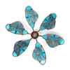 Luminous Windmill Stake Patio Outdoor Decoration Iron Windmill in the