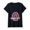 Sleepover Pajama Slumber Party Squad V-Neck T-Shirt
