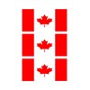 Canadian Canada Flag Hard Hat Biker Helmet Sticker Decal 2"