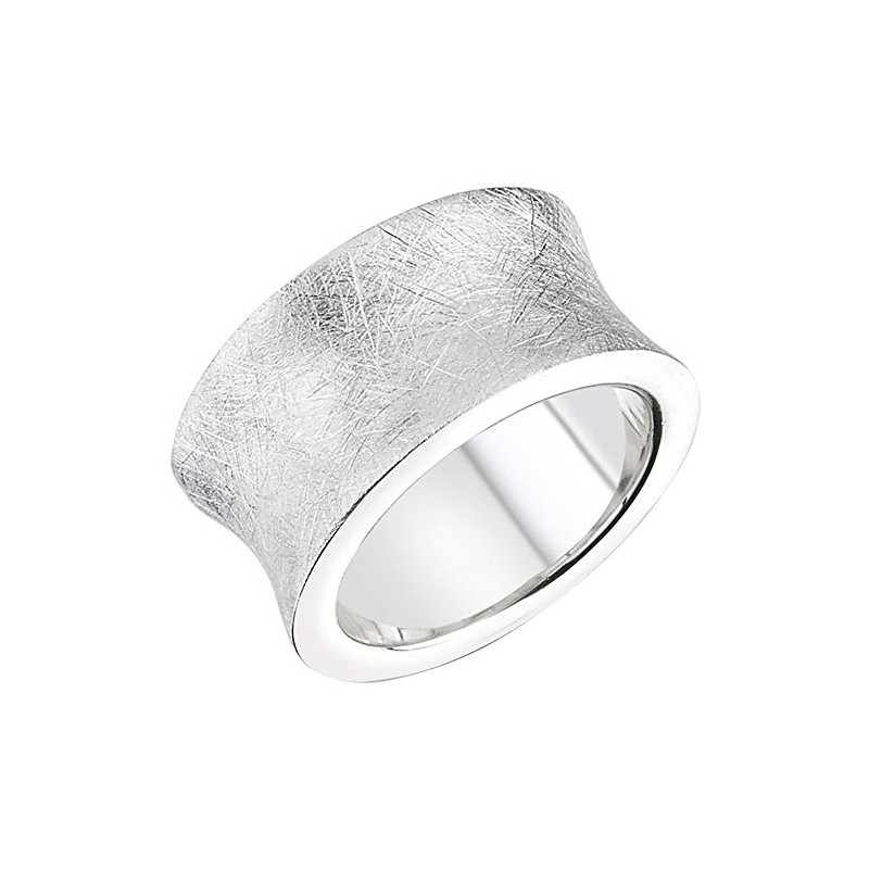 Vinani Design Ring Solid Brushed Simple 925 Sterling Silver 2RAT,