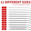 Circular Knitting Needles Set|11 Piece Set of Long Knitting Needles|32