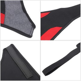 VGEBY Bike Sweat Guard, Mountain & Road Bike Cycling Trainer Sweat Cover, Black Red