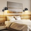 VATONI Dimmable Wall Sconces Set of 2, Plug in Wall