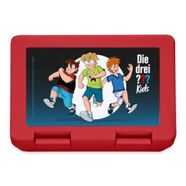 Spreadshirt Die Drei ??? Kids Detectives On the Go Lunch Box One Size Red