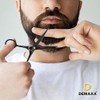 DEMAXA - 5" Professional Mustache Scissors Beard Scissors for Men