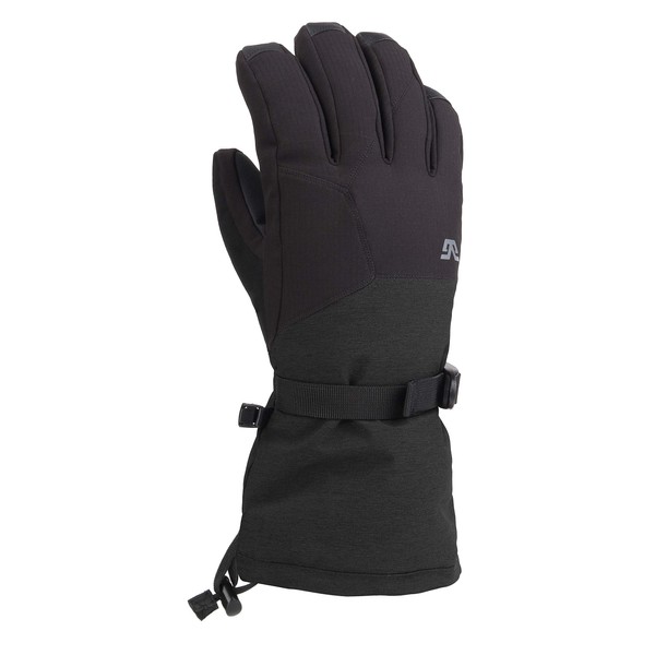 Gordini Men's Men's Aquabloc Down Gauntlet Iii Waterproof Insulated Gloves, Black, Medium
