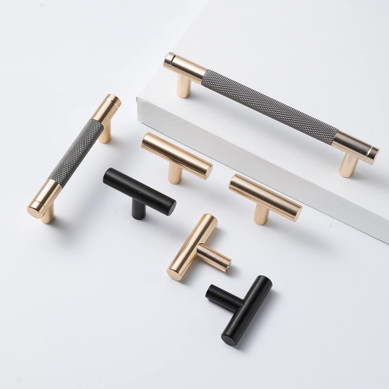 Gutuwellea 12 Pack 3 Inch 76 mm Knurled Cabinet Handles