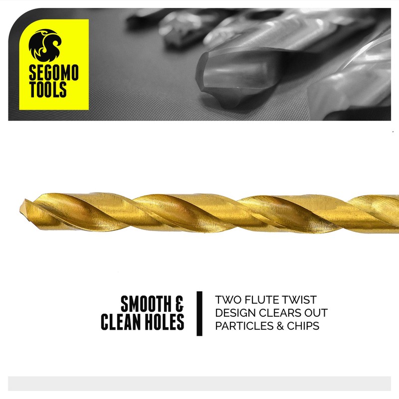 Segomo Tools 230 Piece 135 Degree High Speed Drill Bits