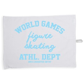 Hippowarehouse World Games Figure Skating Athl. Dept AW15 Crossover Entry Tea Towel Eco Printed Dish Cloth Kitchen accessory 50cmx70cm 100% Cotton