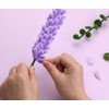 Comfysail Pipe Cleaner Flower Lavender Set,Pipe Cleaners Craft Set Chenille
