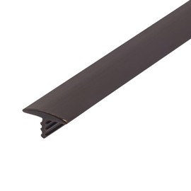 Outwater Plastic T-molding 1/2 Inch Dark Chocolate Brown Flexible Polyethylene Center Barb Tee Moulding 25 Foot Coil