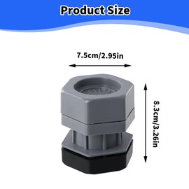 Pack of 4 Vibration Damper Washing Machine Feet Pad Foot Pads, Vibration Damper Non-Slip, Rubber Feet, Non-Slip, Universal Vibration Damper for Washing Machines Dryers, Adjustable Height 8 cm (A)