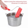 2pcs 7'' Texture Roller Sleeve Wall Texture Stencil Brush Pattern