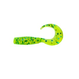Relax Twister 1 Inch 3.5 cm Perch Trout Chub Pack of 10 185 Glitter Green