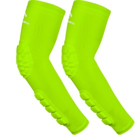 HOPEFORTH 2PCS Padded Elbow Forearm Sleeves Compression Arm Protective Support