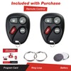 2 keylessoption Replacement 4 Botón Keyless Entry Remote Control Key