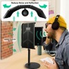 Rigych Microphone Isolation Shield with Mic Stand, Sound Proof Mic