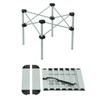 iClimb Lightweight Stable Alu. Folding Square Table Roll Up Top