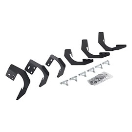 Go Rhino V-Series V3 / RB10 Slim / RB20 Slim / RB30 Slim / RB30 Running Board Mounting Brackets | Mild Steel, Textured Black | 6942066 | Fits 2015-2018 Ram 1500; 2019-2023 Classic Crew/Quad Cab