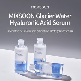 mixsoon Glacier Water Hyaluronic Acid Serum - Suero Facial de Ácido Hialurónico con Agua de Glaciar Alaskana, Hidratación de Triple Peso Molecular para Elasticidad y Brillo Radiante, Vegano, 100ml