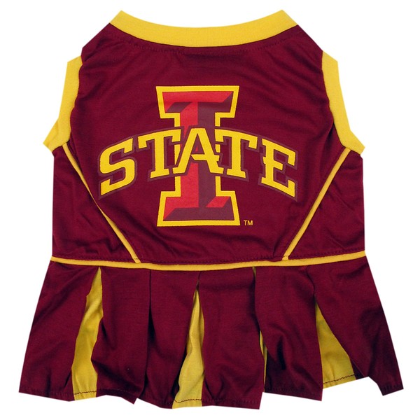 Pets First Collegiate Iowa State Cyclones Dog Cheerleader Dress, X-Small, Model:IS-4007-XS