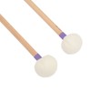 2Pcs Drum Mallet Felt Head Wooden Handle Non Slip Instrument