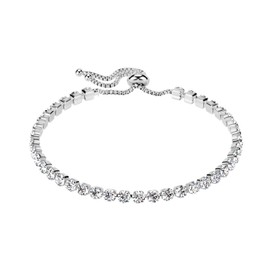 Bungsa® Women's Tennis Bracelet Multi Crystal 316L Stainless Steel - Available in Silver, Gold and Rose Gold, Stainless Steel, Cubic Zirconia