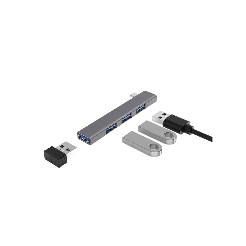 ROOMIE Nest 4-in-1 USB Hub 4-Port Splitter & Extender with