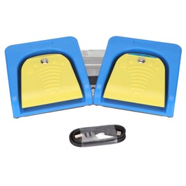 USB Foot Pedal 2 Position 4 Keys Double Switch Dual Mode Connection Programmable Computer Keyboard for Instrument Control