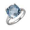 Zeeme Gemstones 358271173 Women's Ring 925 Sterling Silver Shiny Blue